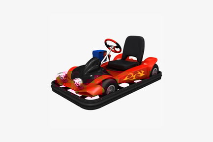 Preview: Go-kart with front grille and control panel