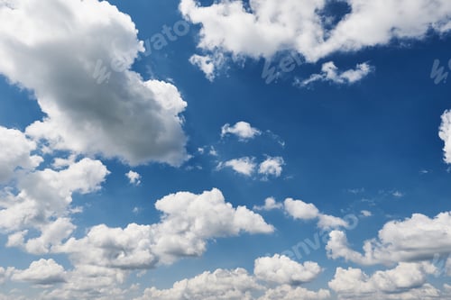 Preview: Blue sky background with clouds in summer day
