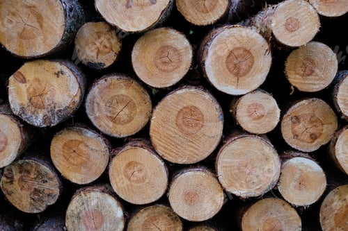 Preview: Stack of wooded logs