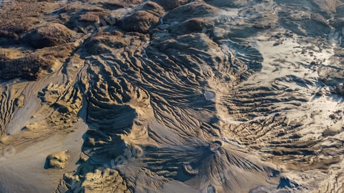Preview: Aerial View of Mud Volcanoes in Romania
