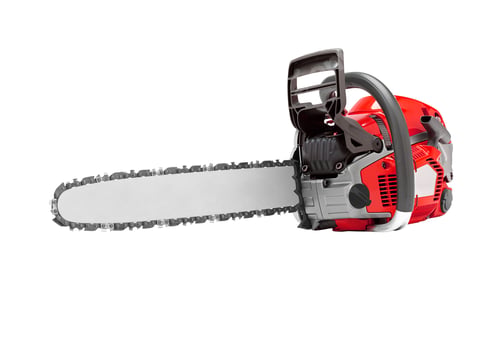 Preview: chainsaw isolated on white