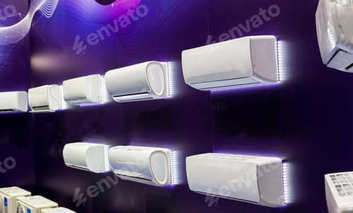 Preview: Air conditioners, exhibition sample in the store