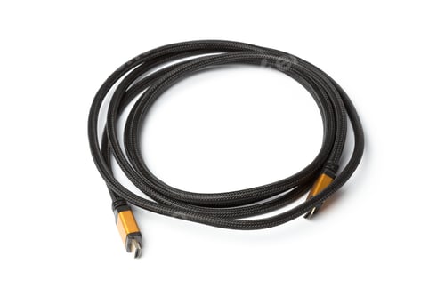 Preview: HDMI cable isolated on a white background