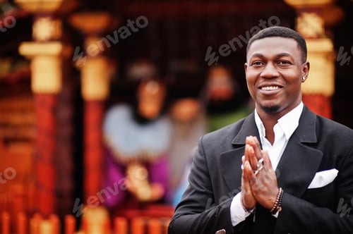 Preview: young and handsome african american businessman