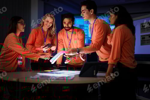 Preview: A team of hardware engineers and UI UX designers reviews a new smartphone