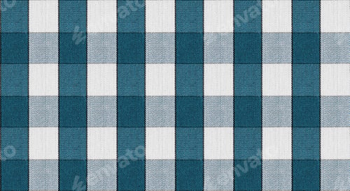 Preview: Light Blue White Plaid Fabric Design Close up View