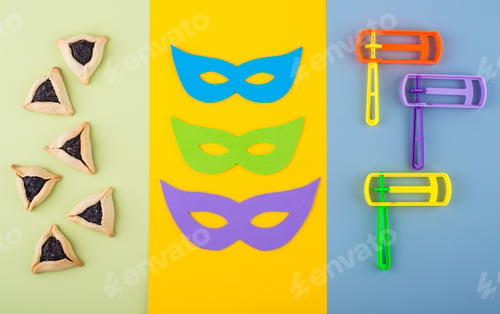 Preview: Jewish holiday Purim celebration concept