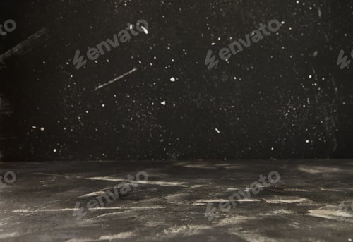 Preview: Background texture of black marble substrate and black with white dots of concrete, background for