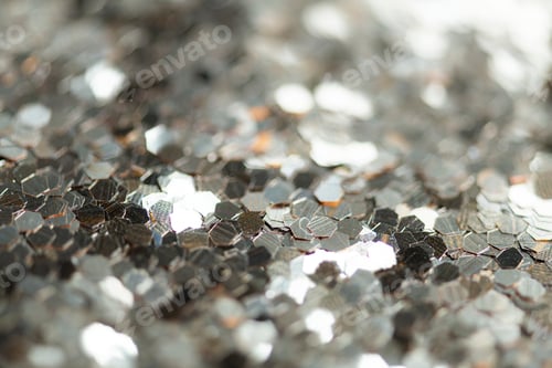 Preview: Shiny silver glitter textured background