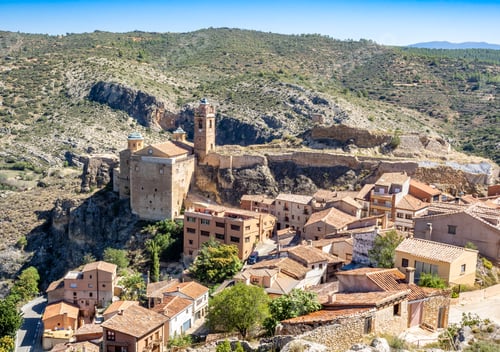 Preview: Castielfabib beautiful village and castle in Valencia province