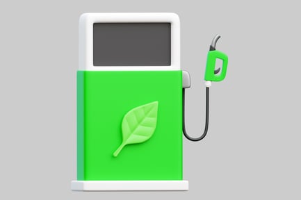 Preview: Eco-friendly Green Fuel Pump With Leaf