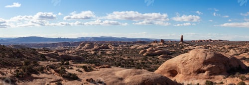 Preview: Panoramic Landscape view of red rock canyon