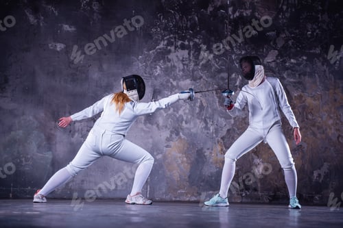 Preview: Two women fencing
