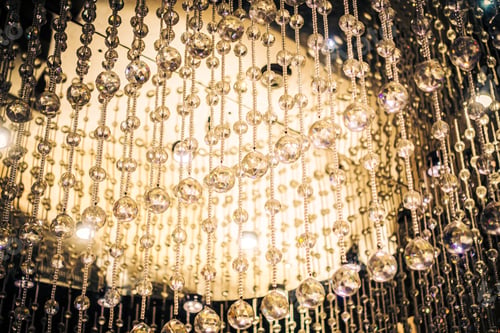 Preview: Beautiful luxury crystal chandelier decoration interior