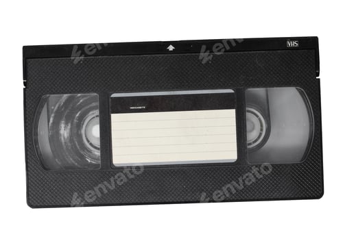 Preview: vhs retro video isolated cassette vintage
