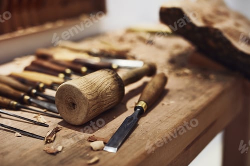 Preview: Cropped shot of the inside of a craftsmans workshop