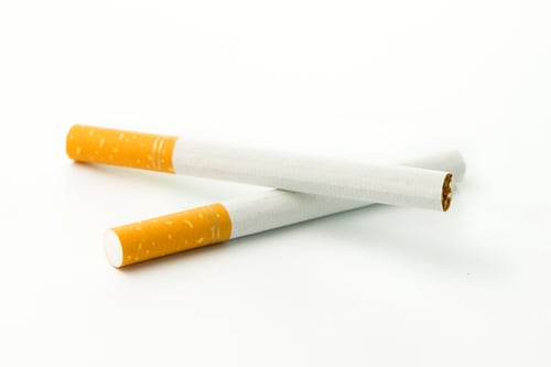 Preview: Two cigarettes close up