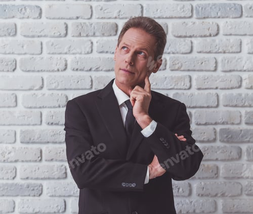 Preview: Handsome middle aged businessman