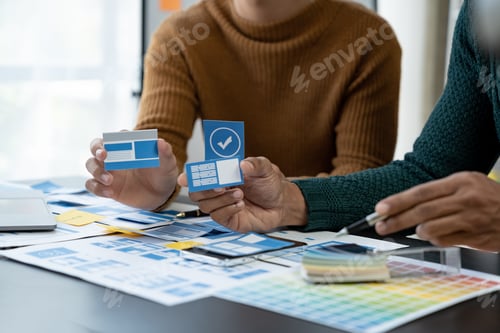 Preview: Creative Web, Graphic Designer, Tester team planning website ui xi app for mobile application develo