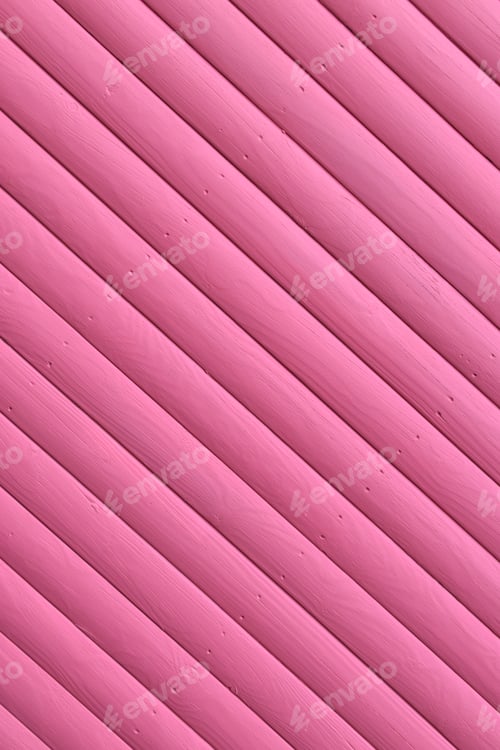 Preview: diagonal lines of pink painted wood slats or gate