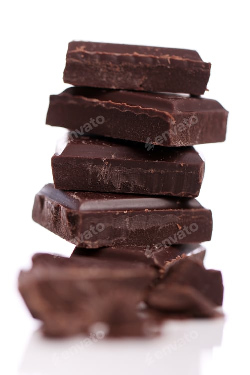 Preview: Pieces of black chocolate