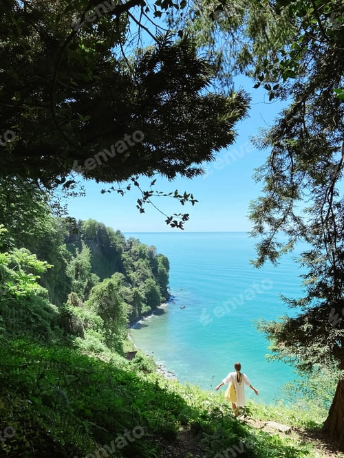 Preview: Exotic landscape. Batumi. Georgia. Botanical Garden