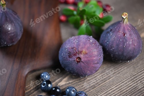 Preview: Fresh fruit figs close-up. Concept of weight loss, sports and healthy eating
