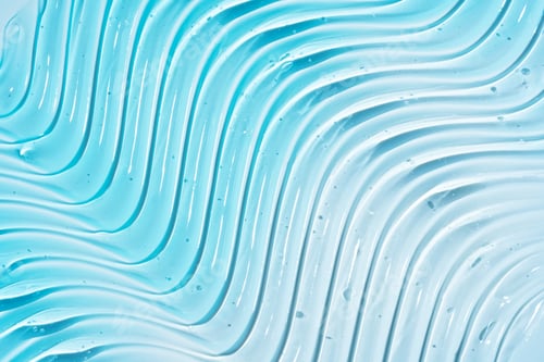 Preview: Close-up image displaying blue pure gel texture with glossy highlights and clear droplets