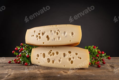 Preview: Two pieces of swiss cheese