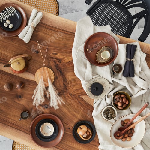 Preview: Stylish interior design of dining room