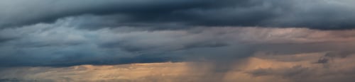 Preview: Cloudscape during a dark, rainy and colorful morning sunrise