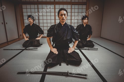 Preview: Samurai training in a traditional dojo, in Tokyo