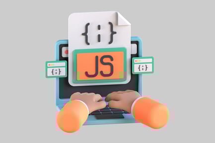 Preview: Javascript programming on laptop