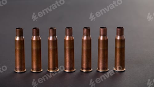 Preview: Empty rifle cartridges.