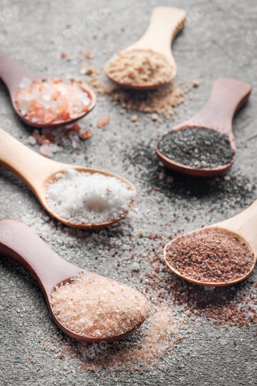 Preview: Spoons with assorted speciality salt