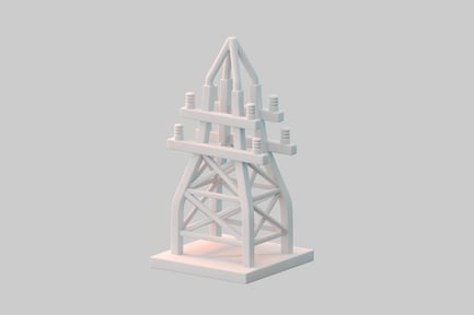 Preview: Power tower miniature