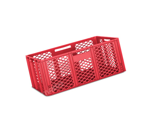 Preview: red folding box isolated on white