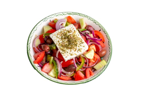 Preview: Colorful Greek Salad with Tomatoes, Cucumber, and Feta