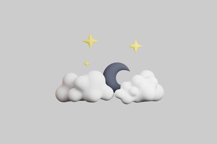 Preview: Night clouds moon stars