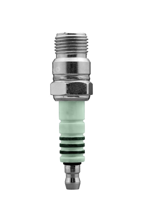 Preview: new spark plug isolated on white background