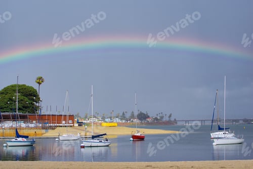 Preview: NOMINATED Beautiful rainbow over Mission Bay. tonythetigersson, Tony Andrews Photography