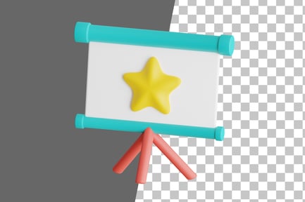 Preview: Presentation Board 3D Icon