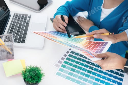 Preview: Designer working at office.