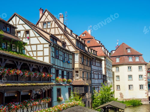 Preview: Channel in Petite France area, Strasbourg, France