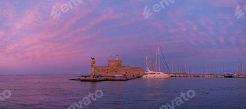 Preview: Agios Nikolaos fortress on the Mandraki harbour of Rhodes