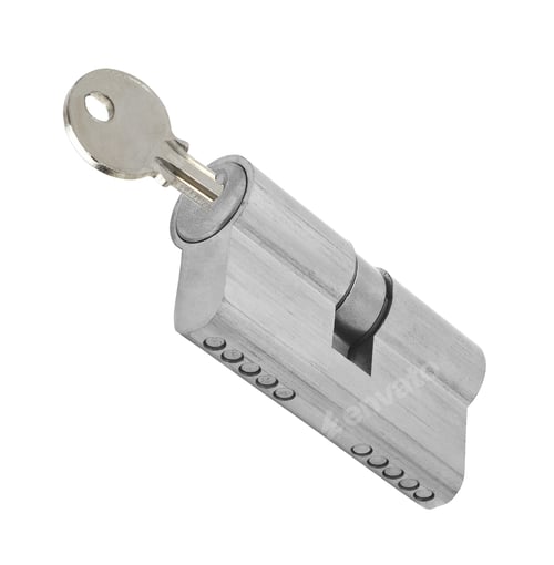 Preview: padlock with key isolated