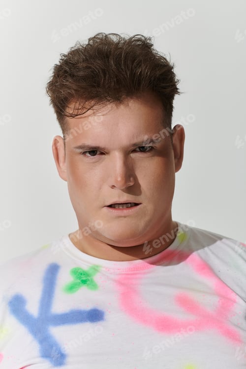 Preview: A Close-Up Portrait of a Stylish Queer Person
