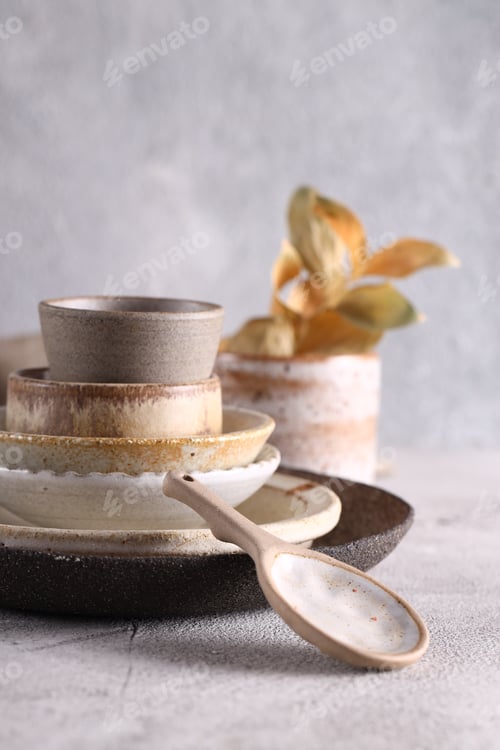 Preview: organic ceramic dishes, plates, cups