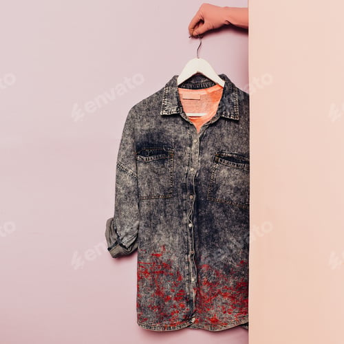 Preview: Denim shirt. Stylish clothes. wardrobe ideas trend hipster outfi