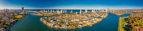 Preview: Aerial image of Surfers Paradise and Southport on the Gold Coast